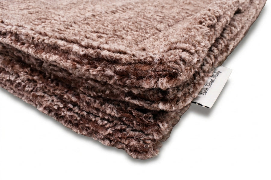 Weave Chestnut Minky Blanket