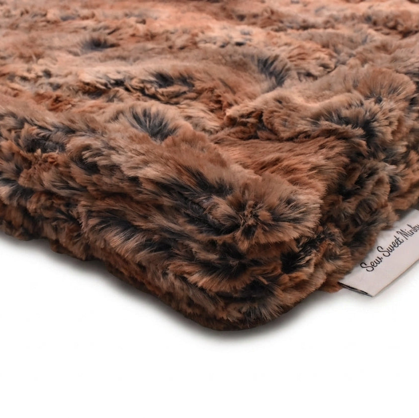 Wild Rabbit Amber Minky Blanket