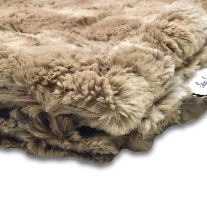 Wild Rabbit Sandshell Minky Blanket