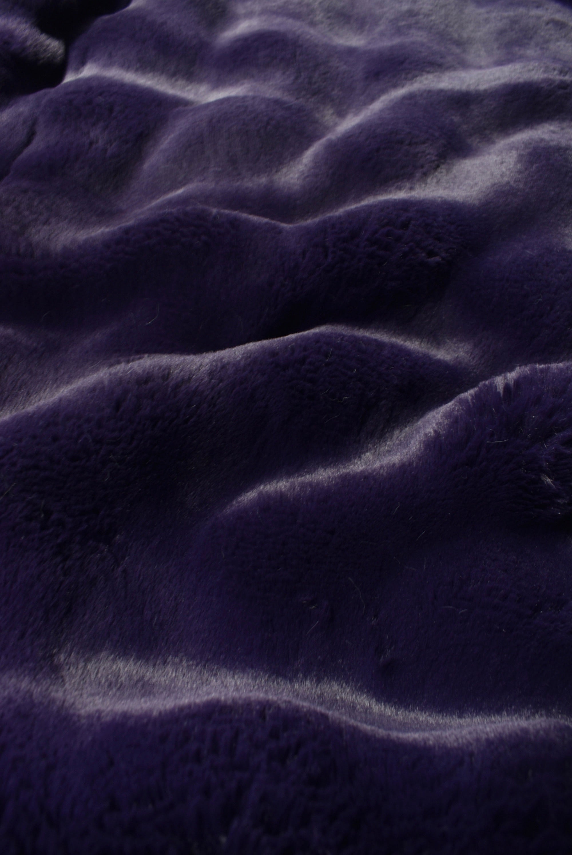 Powderpuff Purple Velvet Minky Blanket