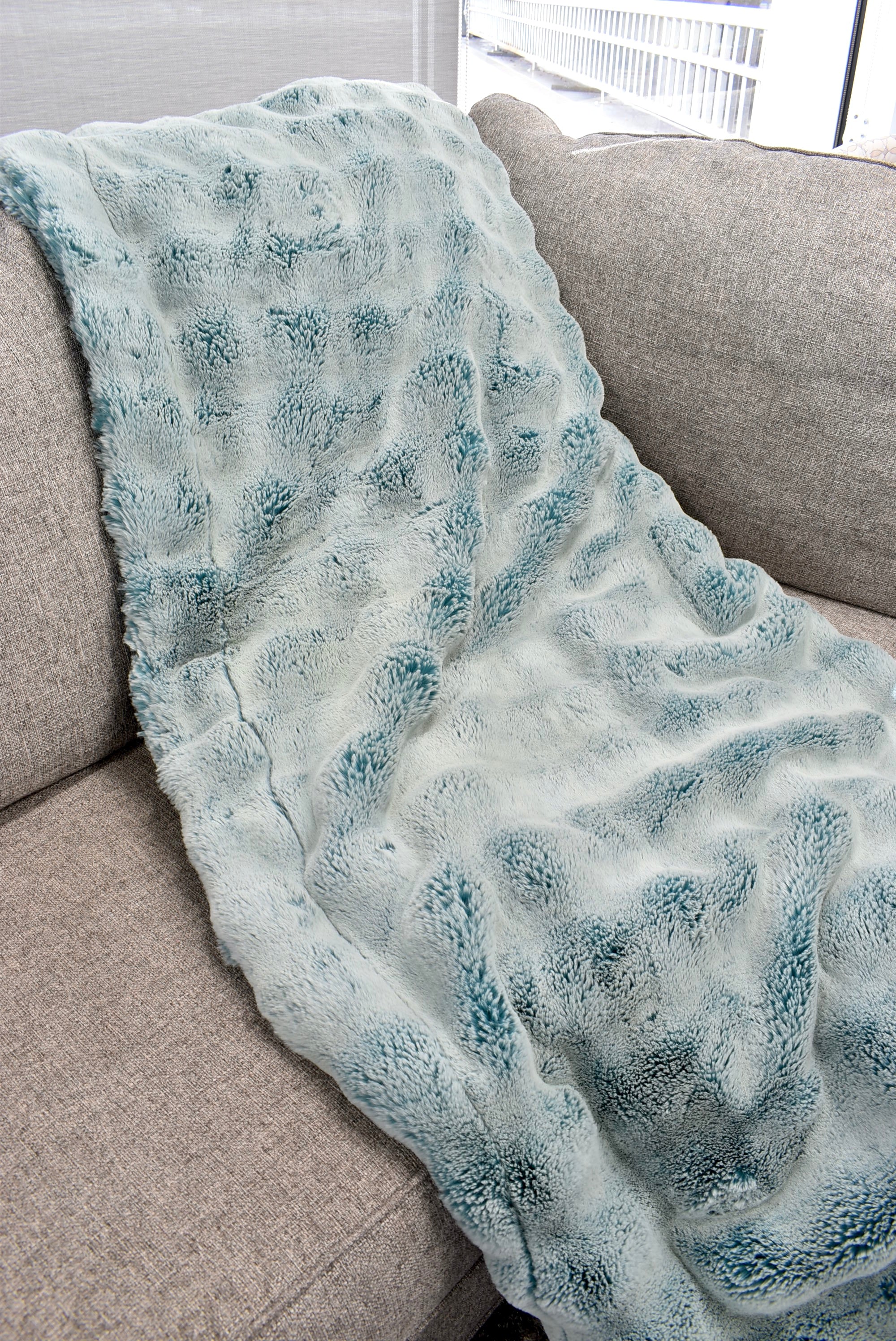 Frosted Powderpuff Poseidon Minky Blanket