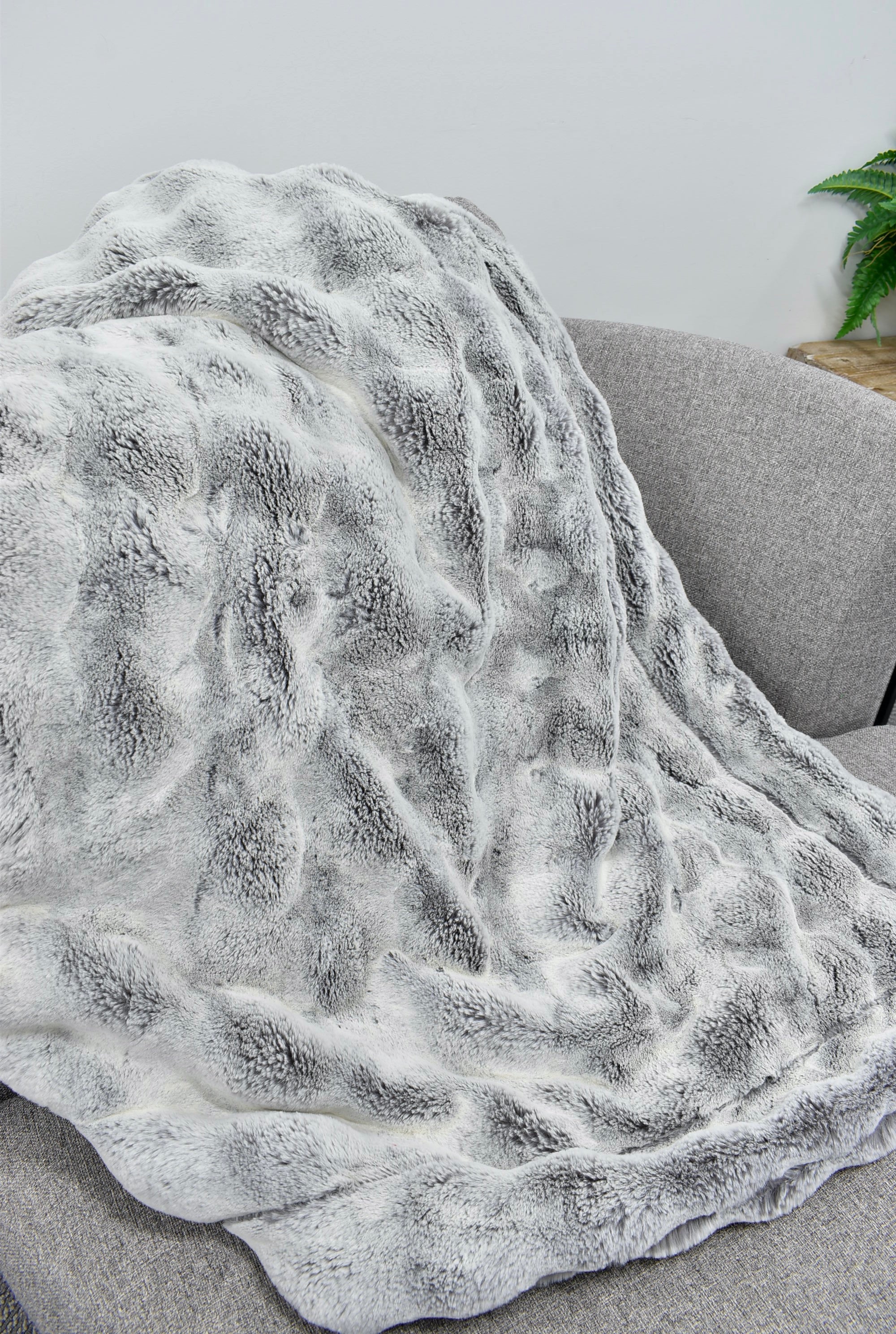 Frosted Powderpuff Alloy Minky Blanket