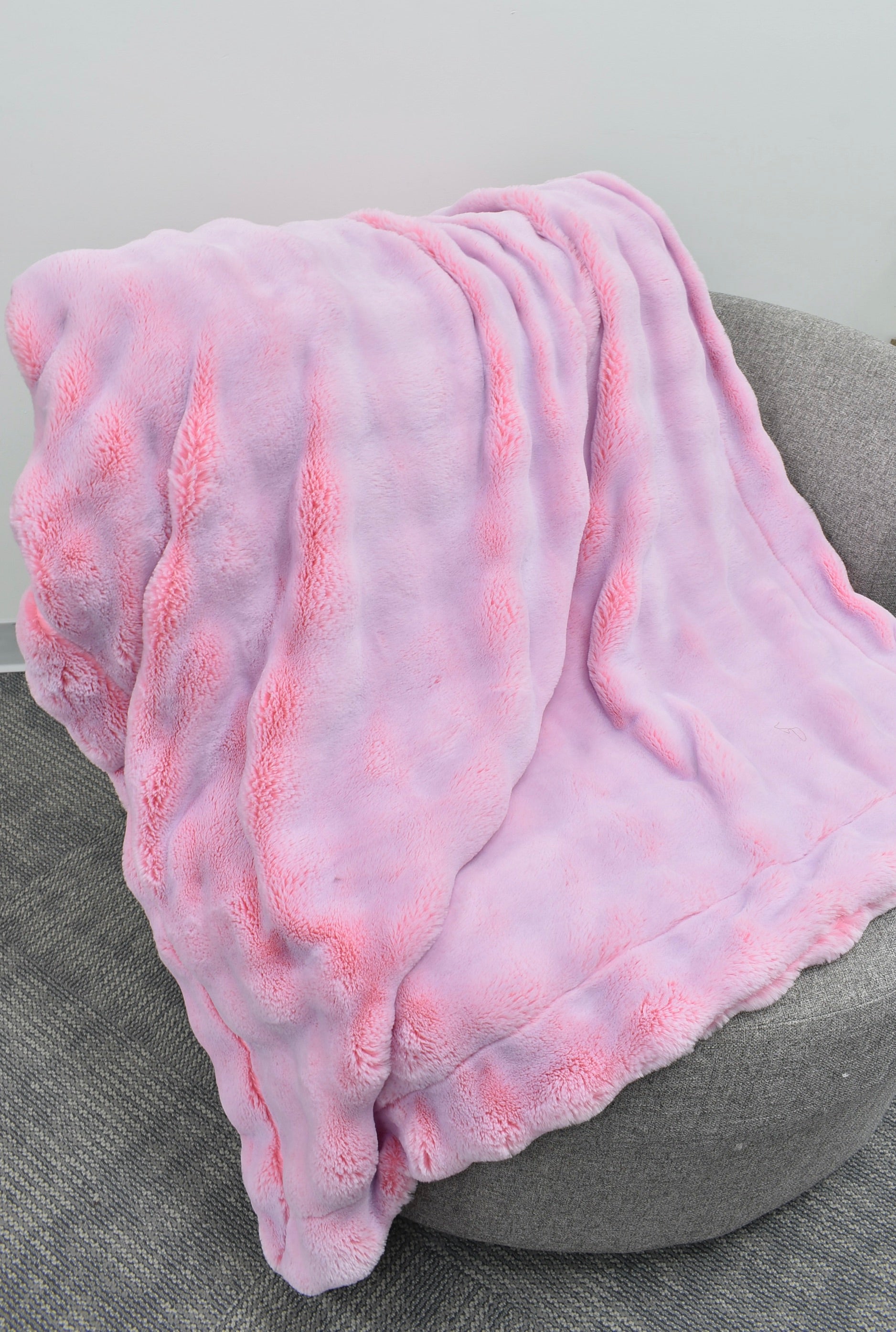 Frosted Powderpuff Unicorn Minky Blanket