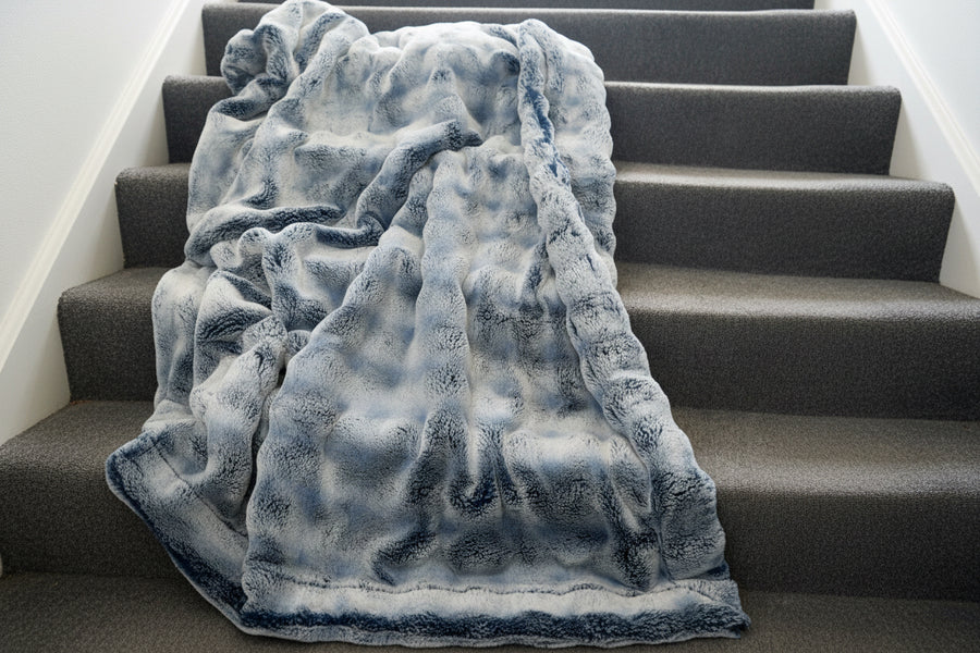 Frosted Powderpuff Set Sail Minky Blanket