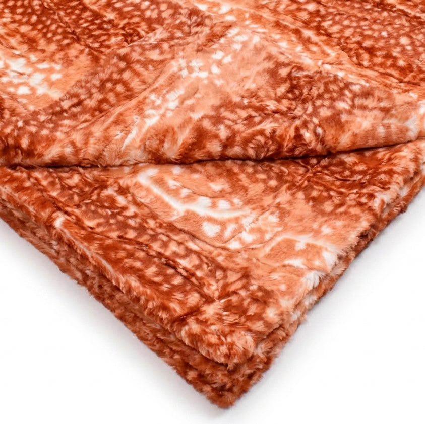 Fawn Ginger Minky Blanket