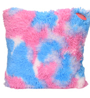 Shaggy Rainbow Rose Cotton Candy - Throw Pillow Case