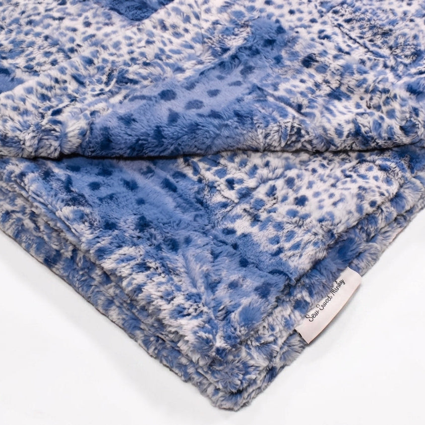 Fawn Bluebell Minky Blanket
