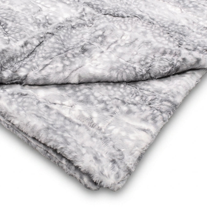 Fawn Silver Minky Blanket
