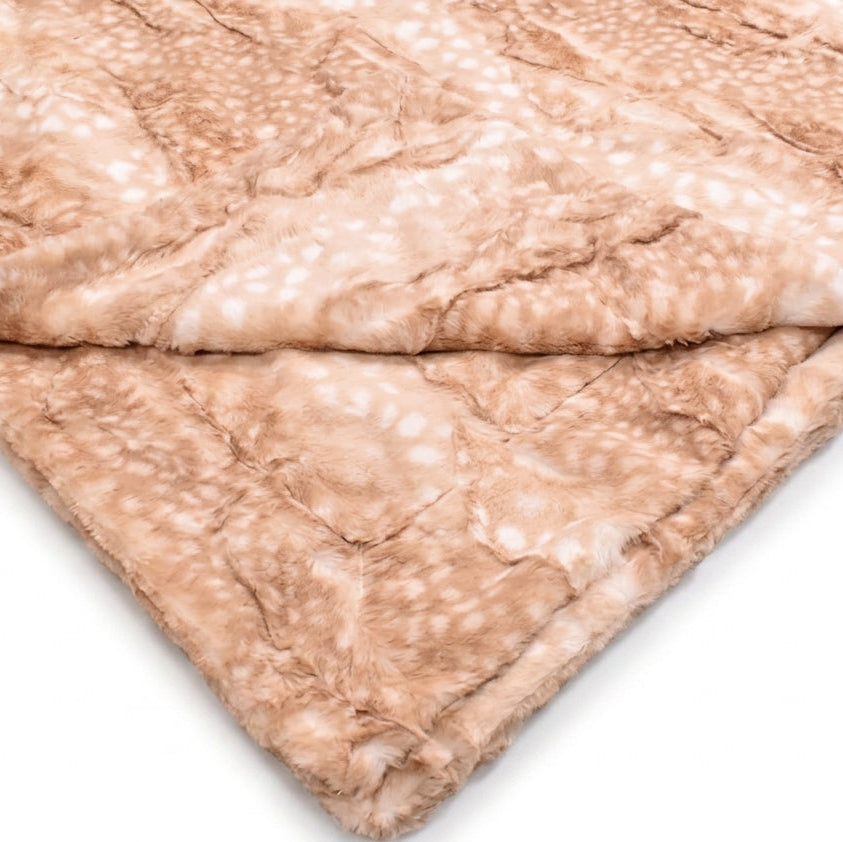 Fawn Beige Minky Blanket