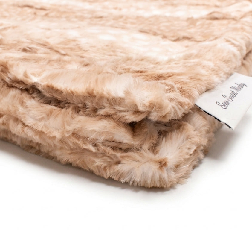 Fawn Beige Minky Blanket