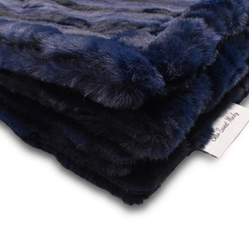 Vienna Navy Minky Blanket