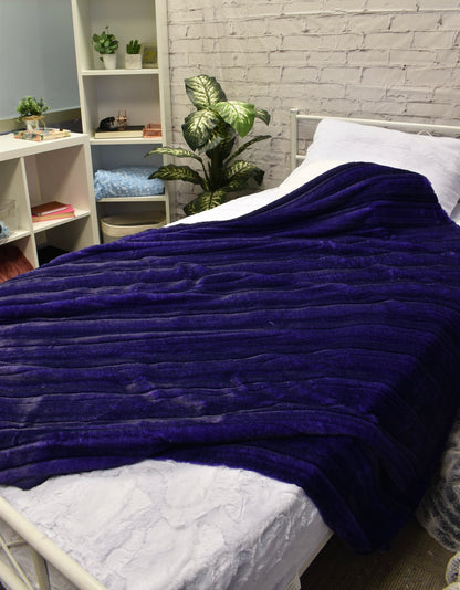 Glazed Vienna Blackberry Minky Blanket