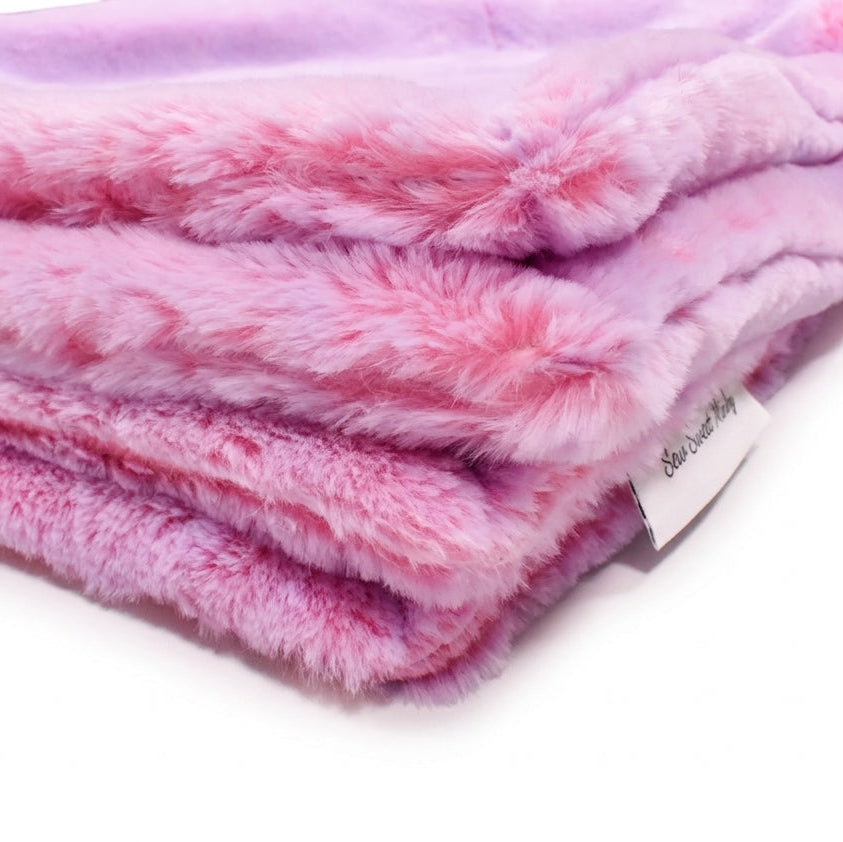 Frosted Baby Seal Unicorn Minky Blanket
