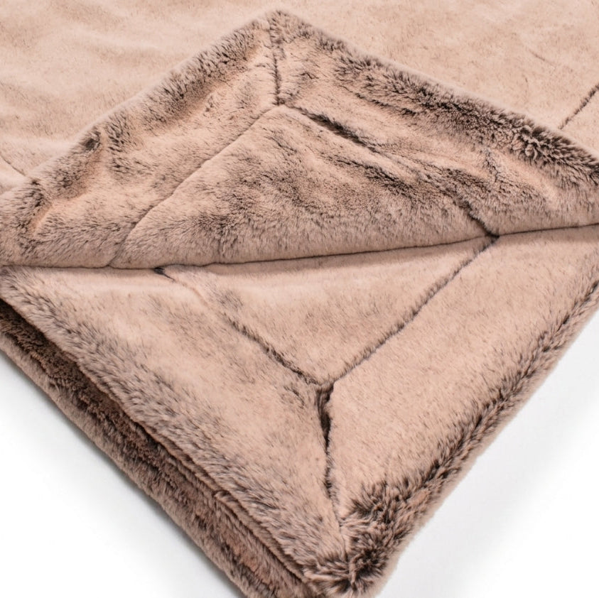 Frosted Baby Seal Chocolate Almond Minky Blanket