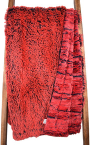 Frosted Shaggy Black Cardinal / Forest Fox Cardinal - OMG Skylar - Sew Sweet Minky Designs