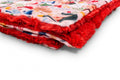 Santas Elves / Snowflake Scarlet Holiday Minky Blanket