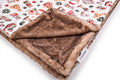 Jingle Paws / Glazed Encore Coffee Cake Multi Holiday Minky Blanket