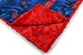 Deck The Halls / Snowflake Scarlet Holiday Throw Minky Blanket