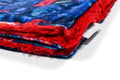 Deck The Halls / Snowflake Scarlet Holiday Throw Minky Blanket