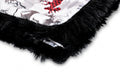 Forest Park Scarlet / Dreamy Black Holiday Throw Minky Blanket
