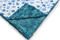 Snowy Sparkle / Heather Hide Lagoon Holiday Throw Minky Blanket