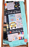 Teachers Multi / Hide Aruba - Adult Snuggler - Sew Sweet Minky Designs