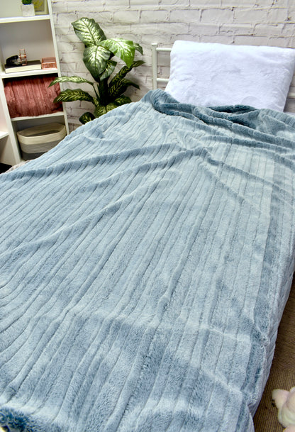 Iced Vienna Spruce Minky Blanket