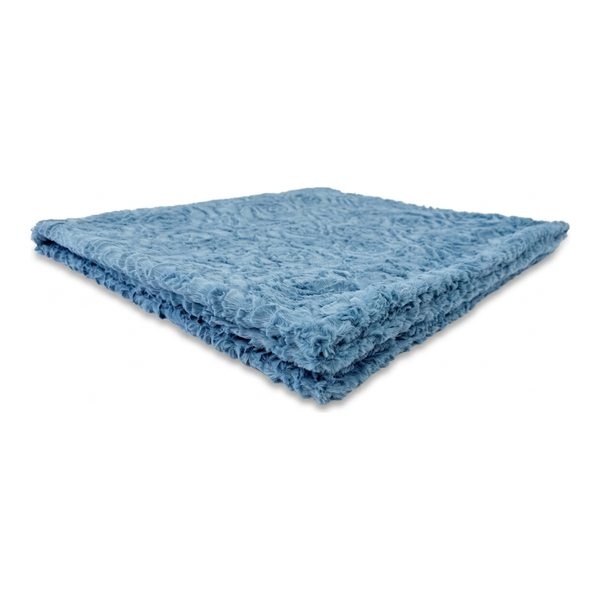 Demi Rose French Blue Minky Blanket