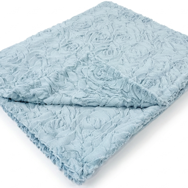 Demi Rose Raindrop Minky Blanket