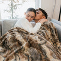 Wild Rabbit Driftwood Minky Blanket