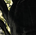 Vienna Black & Camo Green  - XL Flag Strip Minky Blanket