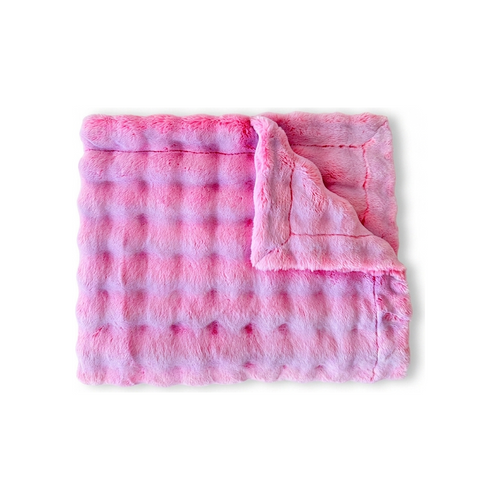 Frosted Powderpuff Unicorn Minky Blanket