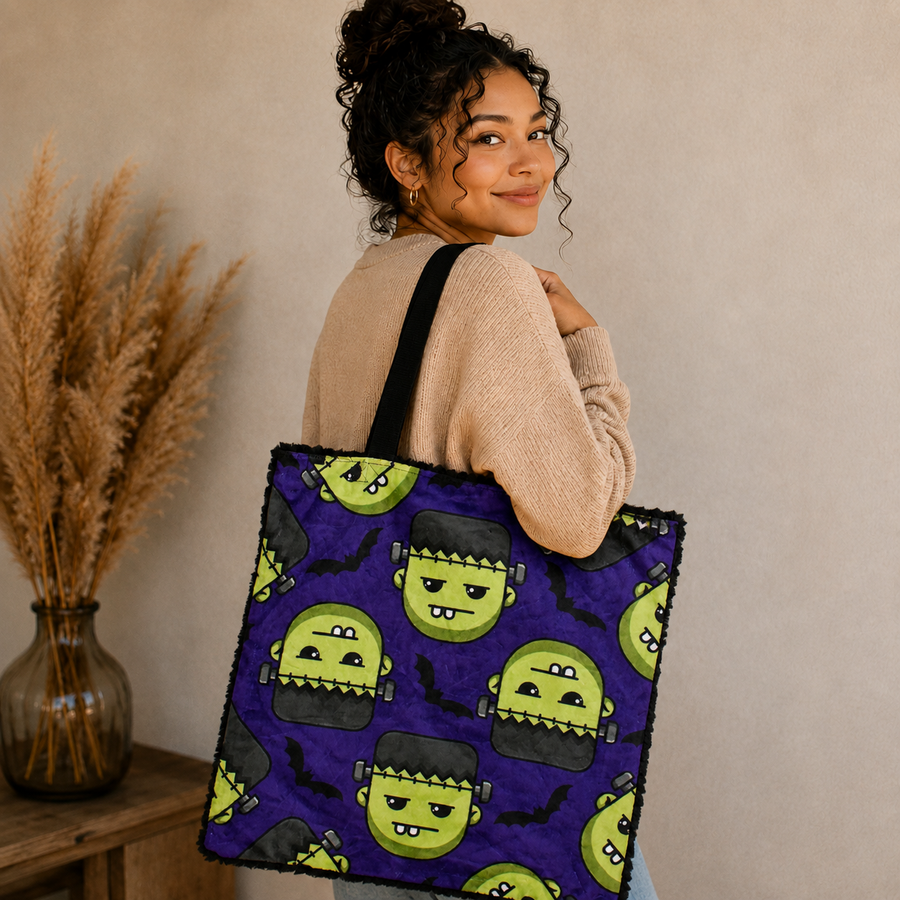 Satin Lined Halloween Tote Bag