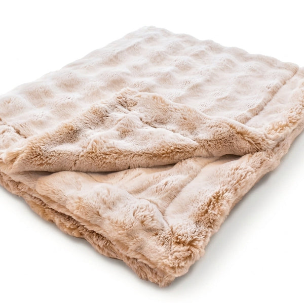 Frosted Powderpuff Sanddollar Minky Blanket