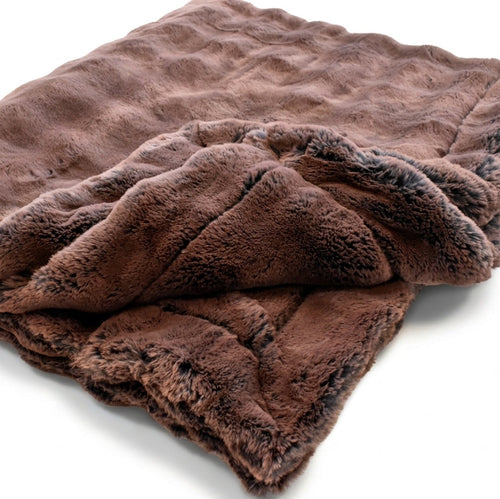 Frosted Powderpuff Semi-Sweet Minky Blanket