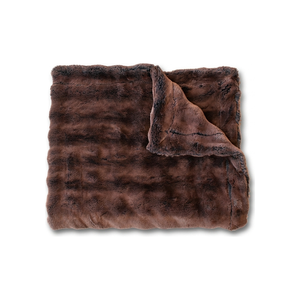 Frosted Powderpuff Semi-Sweet Minky Blanket