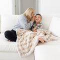 Frosted Powderpuff Sanddollar Minky Blanket