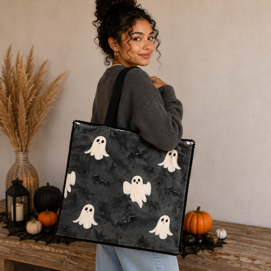 Satin Lined Halloween Tote Bag