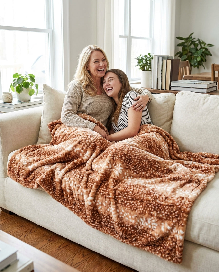 Fawn Ginger Minky Blanket