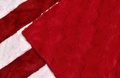 XL Star Panel Flag Strip - Hide CARDINAL & White DAZZLE Hide