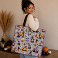 Satin Lined Halloween Tote Bag