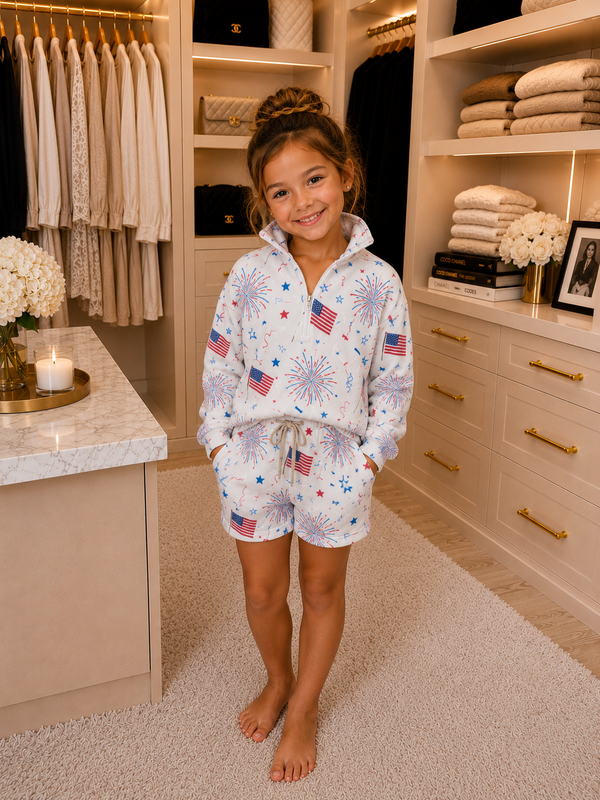 Sew Sweet Patriotic Child Luxury Lounge Set