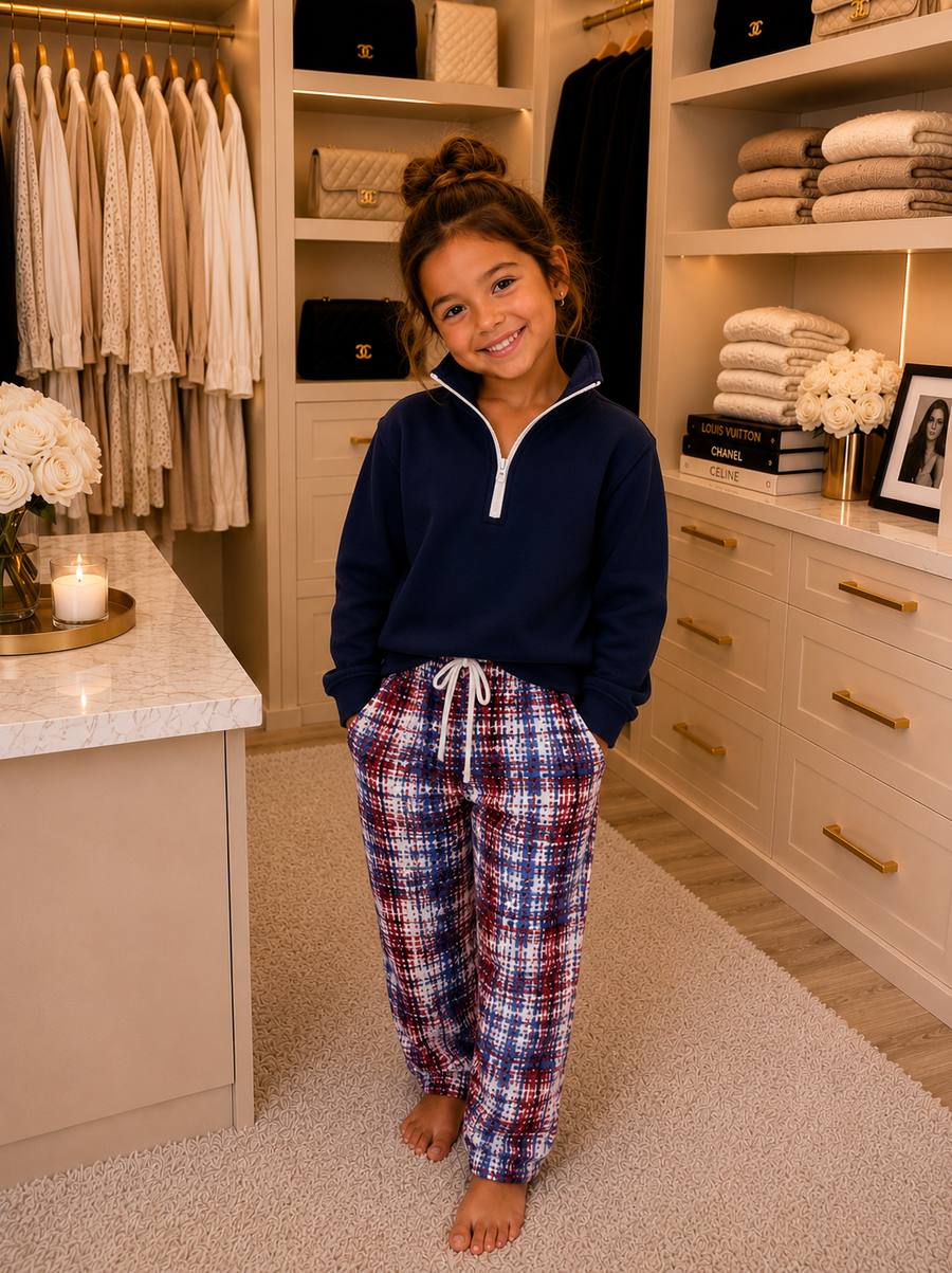 Sew Sweet Patriotic Child Luxury Lounge Pant