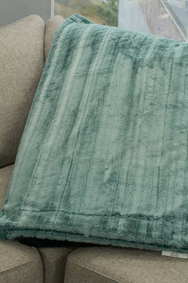 Iced Vienna Spruce Minky Blanket