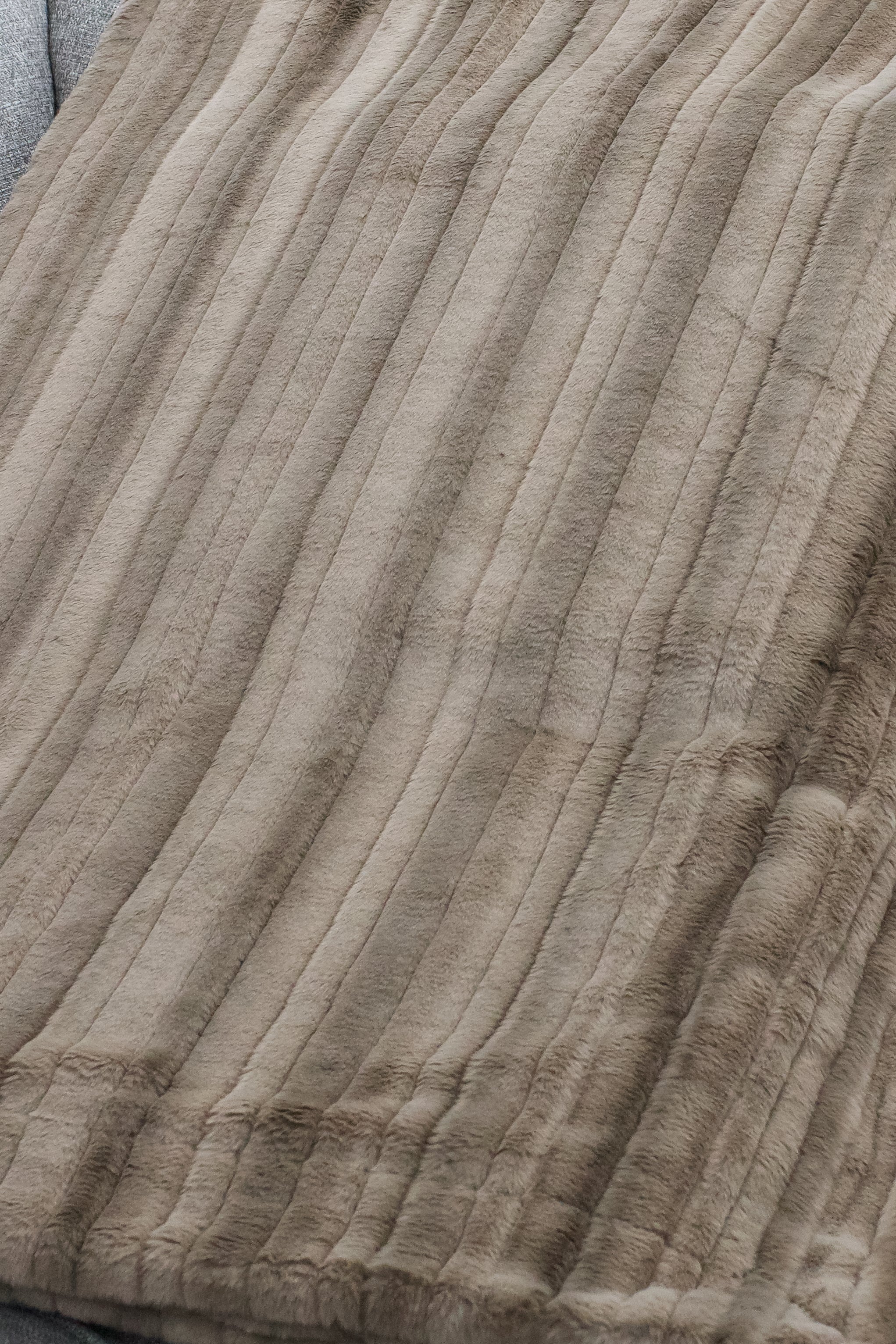 Vienna Simply Taupe Minky Blanket