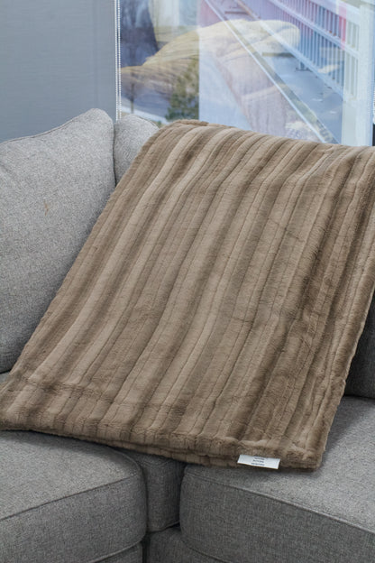 Vienna Simply Taupe Minky Blanket