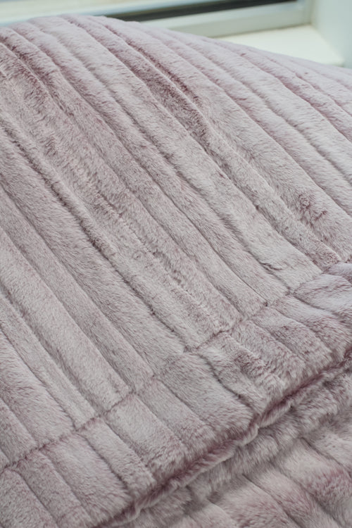 Iced Vienna Elderberry Minky Blanket