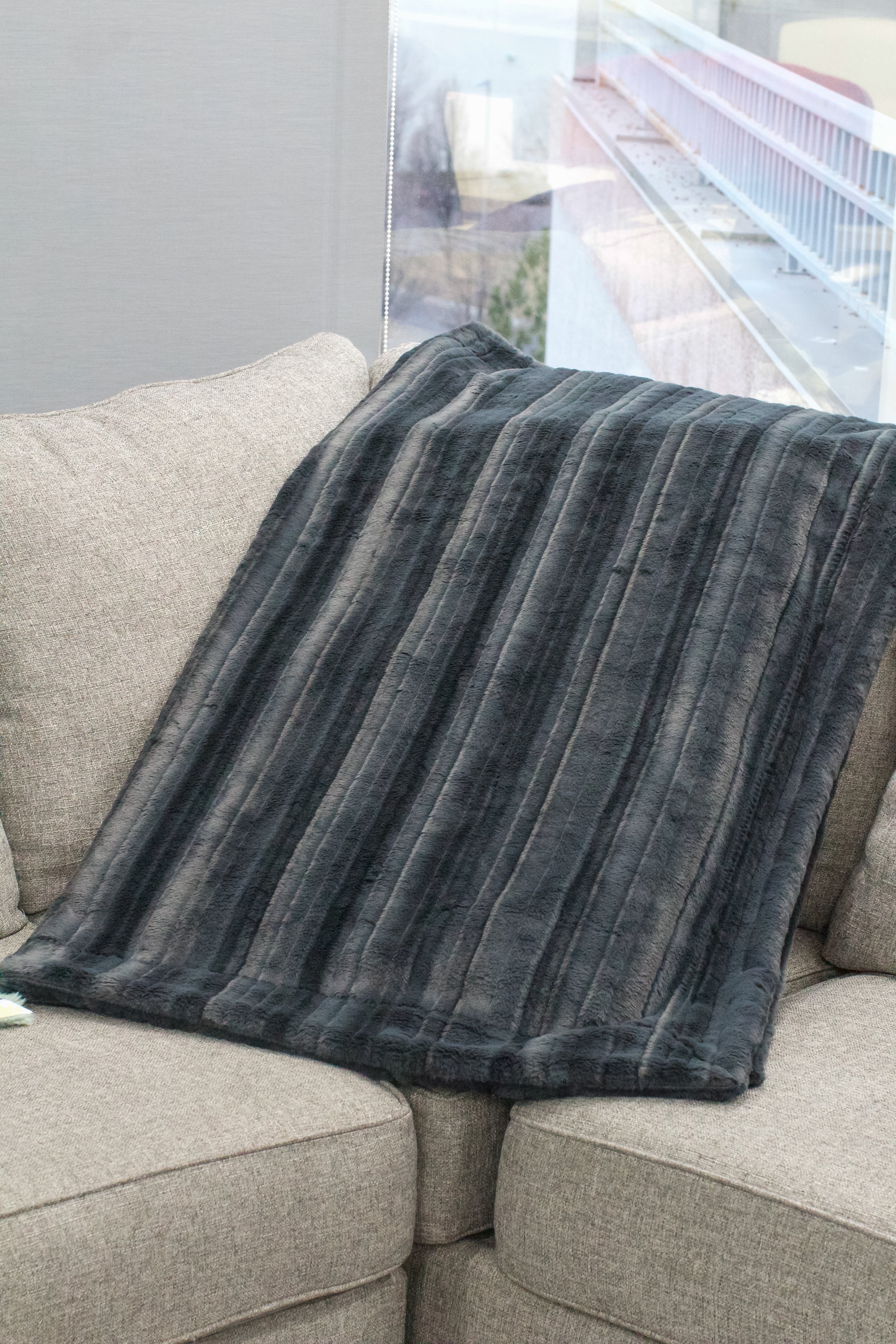 Vienna Ash Minky Blanket