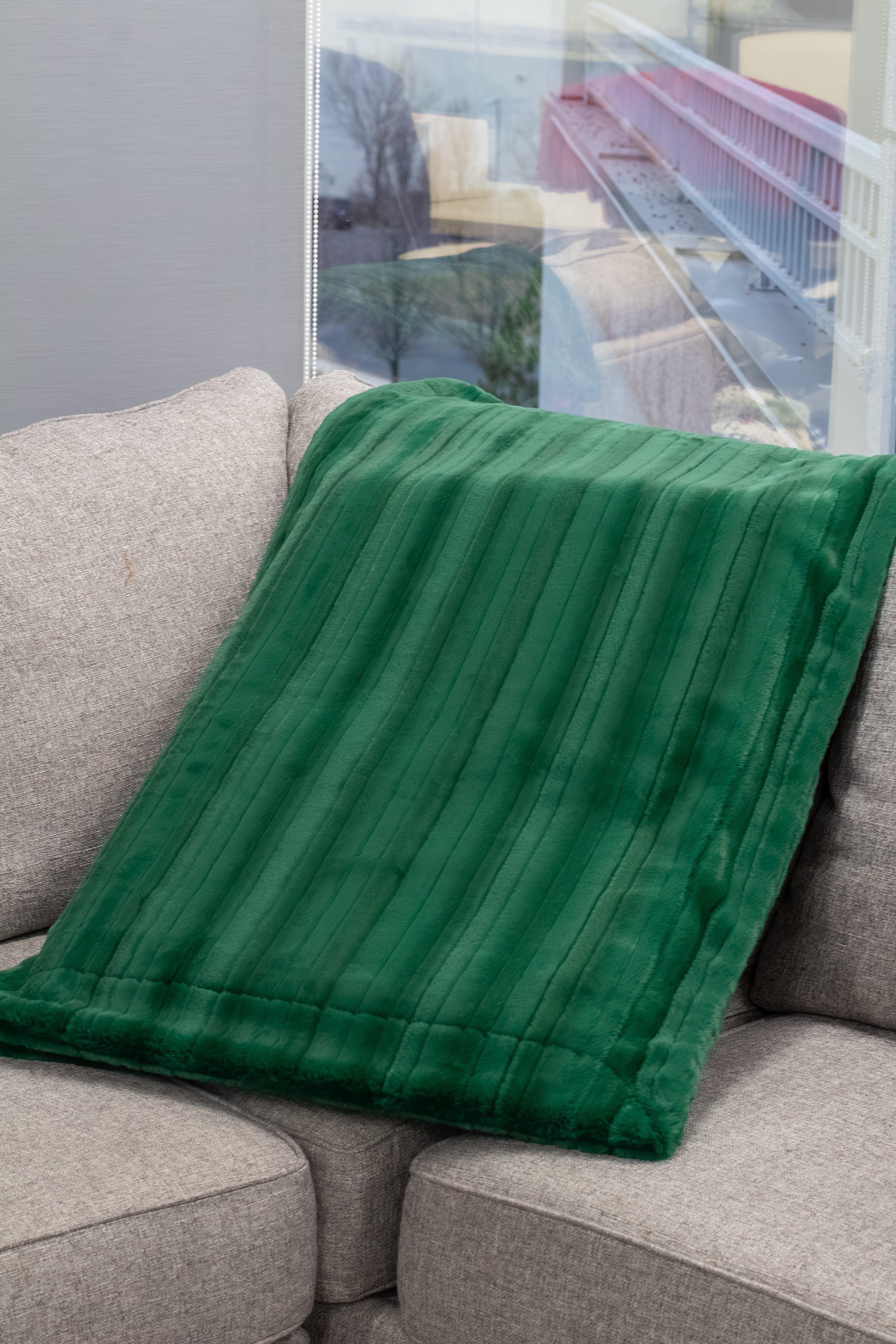 Vienna Emerald Minky Blanket