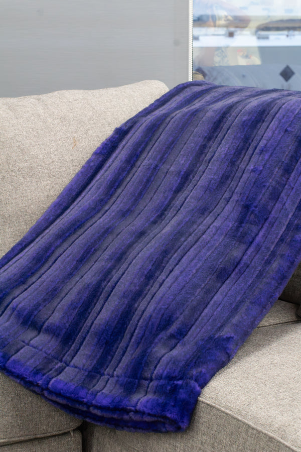 Glazed Vienna Blackberry Minky Blanket